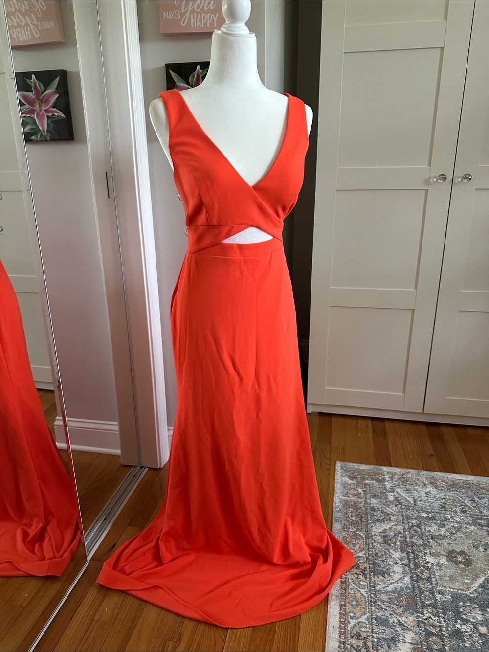 ✨NWT✨Betsy & Adam Vibrant Orange Sleeveless Dress